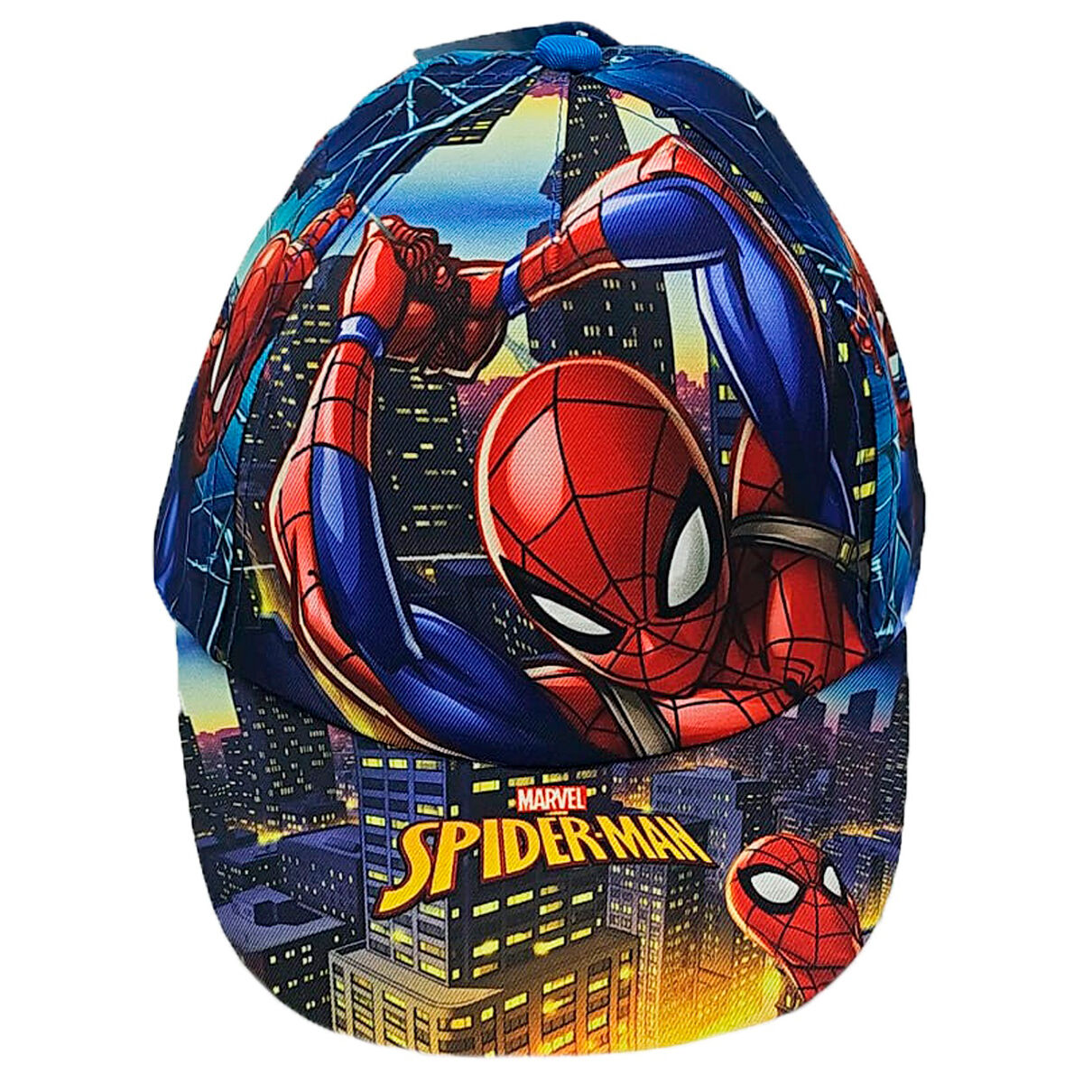 Casquette Marvel Spiderman portée, illustrant le style et l’ajustement confortable