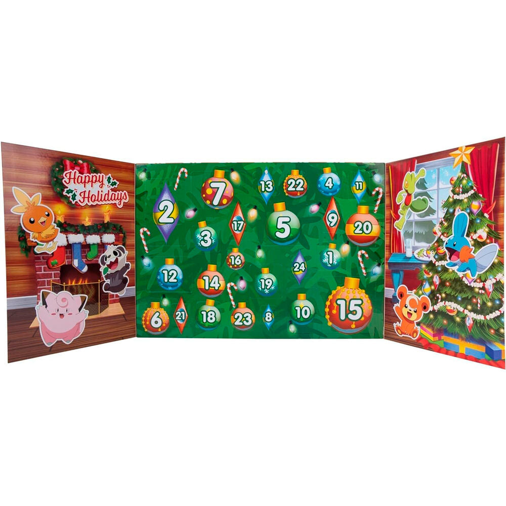 Figurine exclusive Bulbizarre présente dans la fenêtre numéro 3 du calendrier