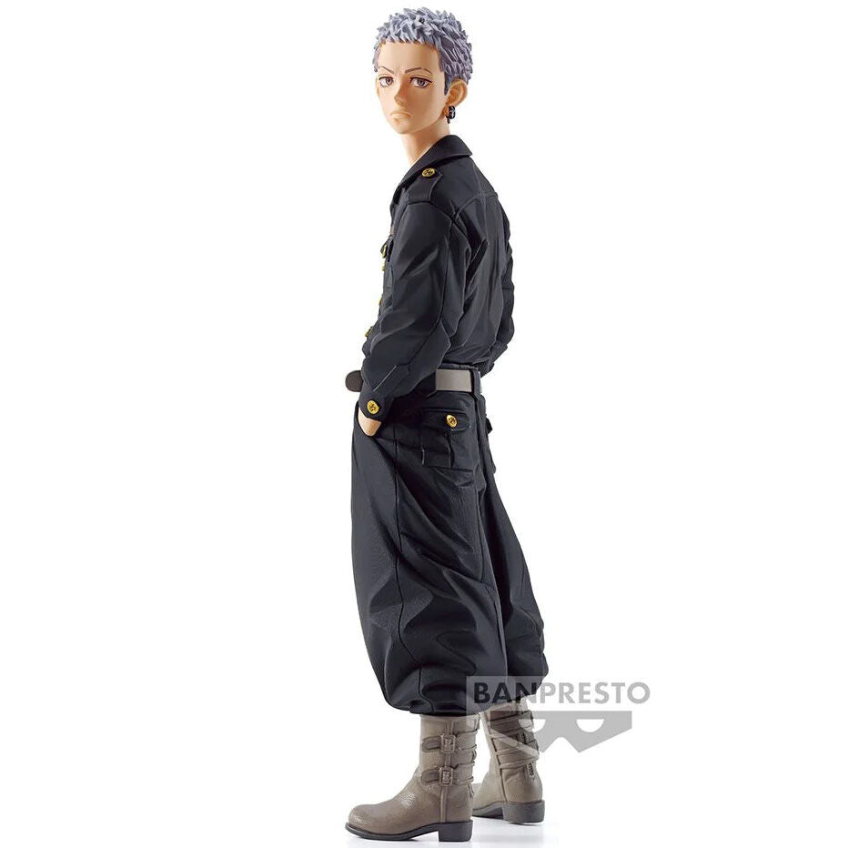 Figurine Takashi Mitsuya Tokyo Revengers vue de face en PVC 12cm