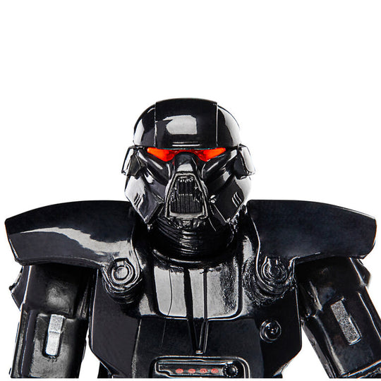 Ensemble complet de la figurine Dark Trooper avec tous les accessoires visibles sur une surface blanche