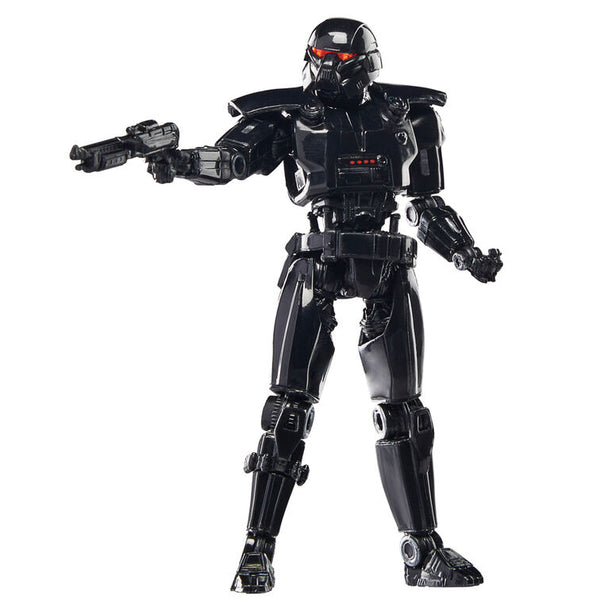 Zoom sur la tête de la figurine Dark Trooper montrant les finitions précises et réalistes