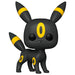 Figurine Funko POP Jumbo Umbreon de 25cm présentée sous un angle latéral mettant en valeur sa taille et son design.