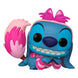 Détail de la figurine Funko POP Stitch en Chat du Cheshire Disney montrant les couleurs et le design vinyle