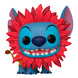 Vue rapprochée de la figurine Funko POP Stitch déguisé en Simba avec détails colorés et finition soignée