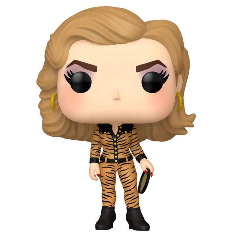 Vue rapprochée de la figurine Funko POP Adriana La Cerva avec détails précis et couleurs vives