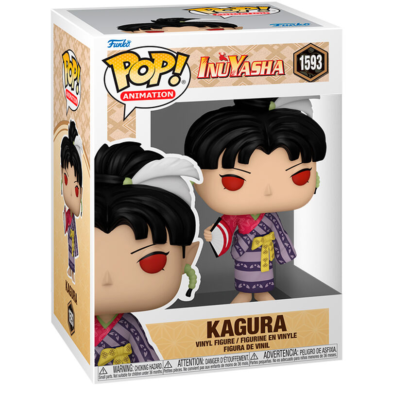 Vue détaillée de la figurine Funko POP Inuyasha Kagura avec ses couleurs vives et son design soigné