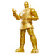 Figurine Iron Man Model 01-Gold avec accessoires posés à côté sur fond neutre