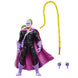 Vue latérale de la figurine Whiplash articulée montrant les accessoires inclus