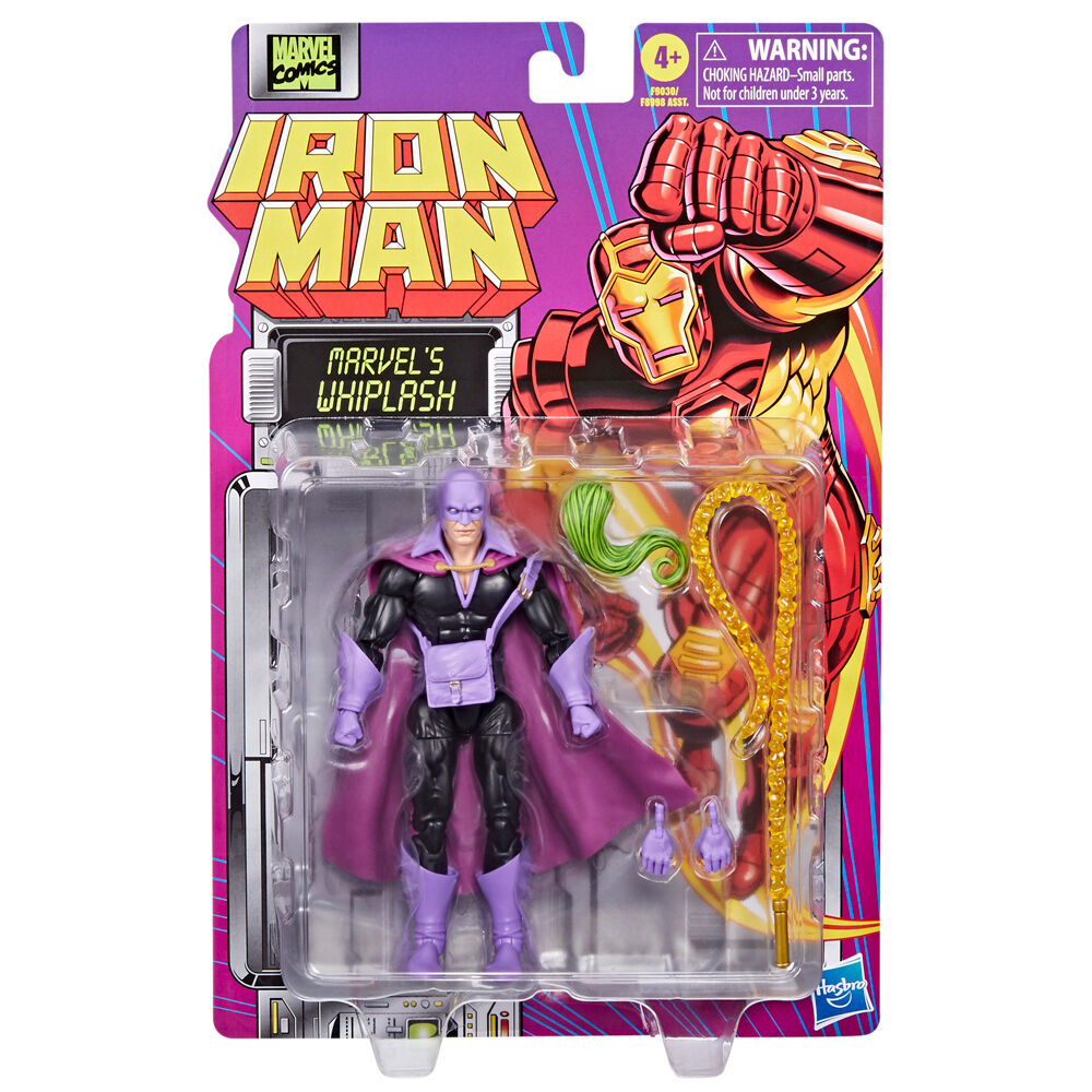Figurine Marvel Whiplash 15cm de face avec détails précis et couleurs vives