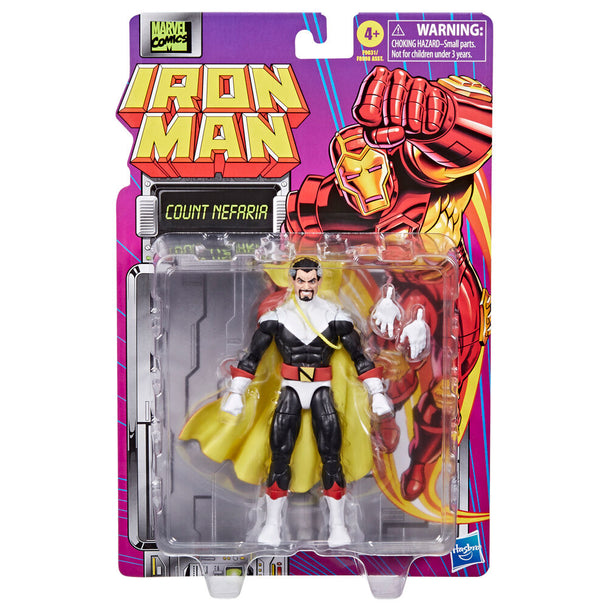 Figurine articulée Count Nefaria Marvel Iron Man vue de face avec accessoires