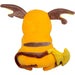 Peluche Raichu Pokémon 25cm vue de face avec détails précis et couleurs vives
