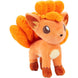 Peluche Vulpix Pokémon posée sur une surface blanche, idéale pour collection