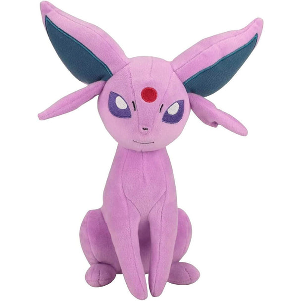 Détail de la peluche Psiana Pokémon 20cm montrant la texture et les couleurs précises du produit