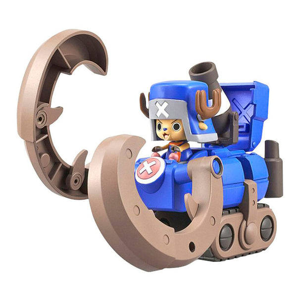 Figurine One Piece Chopper Robo Super 3 Horn Dozer de 15cm, modèle assemblé sans colle ni peinture, vue de face.