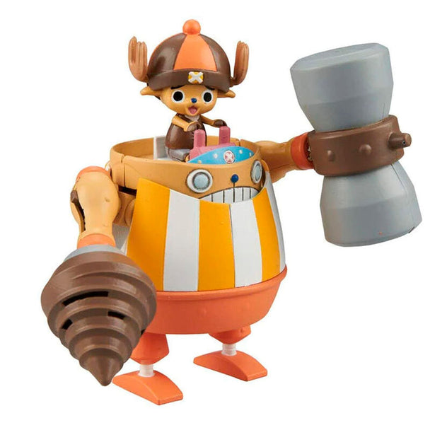 Figurine One Piece Chopper Robo Super 4 Kung Fu Tracer de 15 cm montée et détaillée, vue de face.