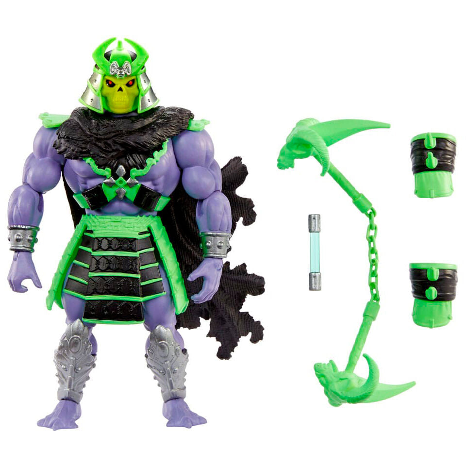 Figurines en pose dynamique illustrant les possibilités d’articulation des Turtles of Grayskull