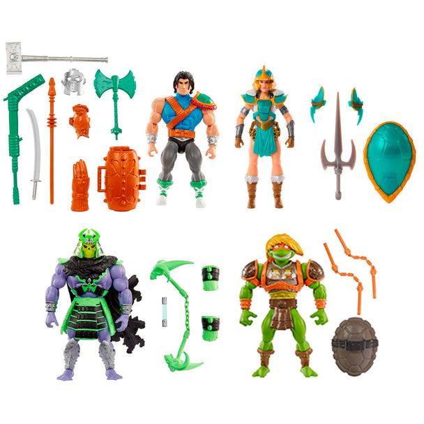 Figurine Michelangelo 14cm articulée de la collection Masters of the Universe Turtles of Grayskull