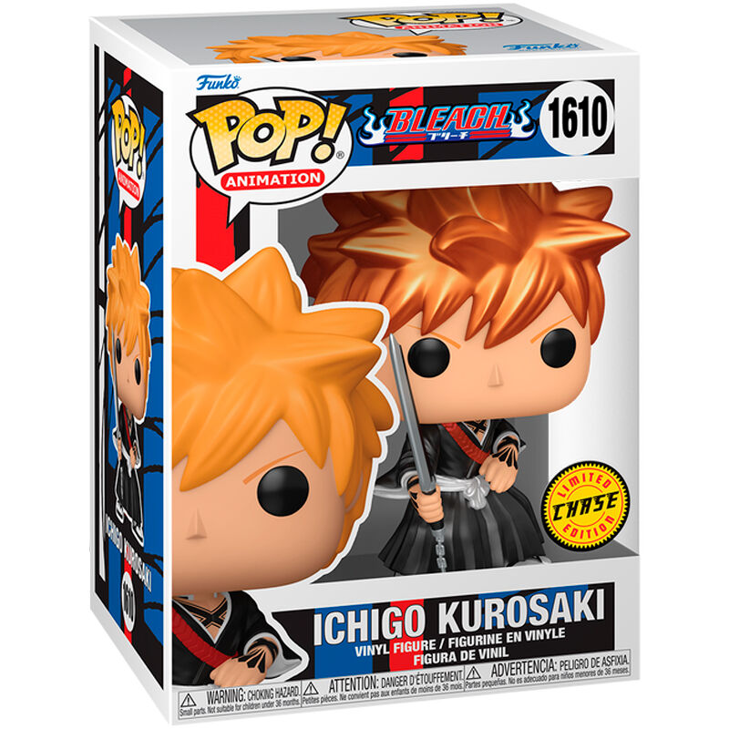 Version Chase exclusive de la figurine Ichigo Kurosaki avec finition spéciale brillante et détails uniques