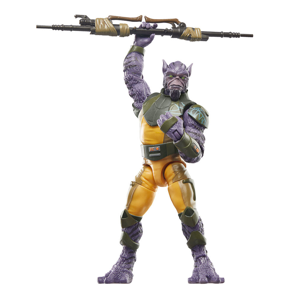 Figurine Garazeb Zeb Orrelios Star Wars Rebels en situation de combat avec accessoires