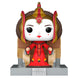 Figurine POP Deluxe FUNKO de la Reine Amidala de Star Wars assise sur son trône, vue de face avec détails précis.