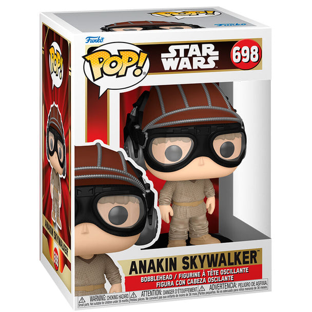 Vue rapprochée de la figurine Funko POP Anakin Skywalker avec détails précis et couleurs vives