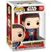Vue de côté de la figurine Funko POP Padmé Amidala Star Wars, mettant en valeur les détails du costume et du visage