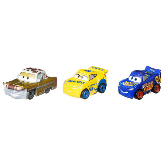 Image montrant les détails des roues tournantes des voitures miniatures Disney Pixar Cars