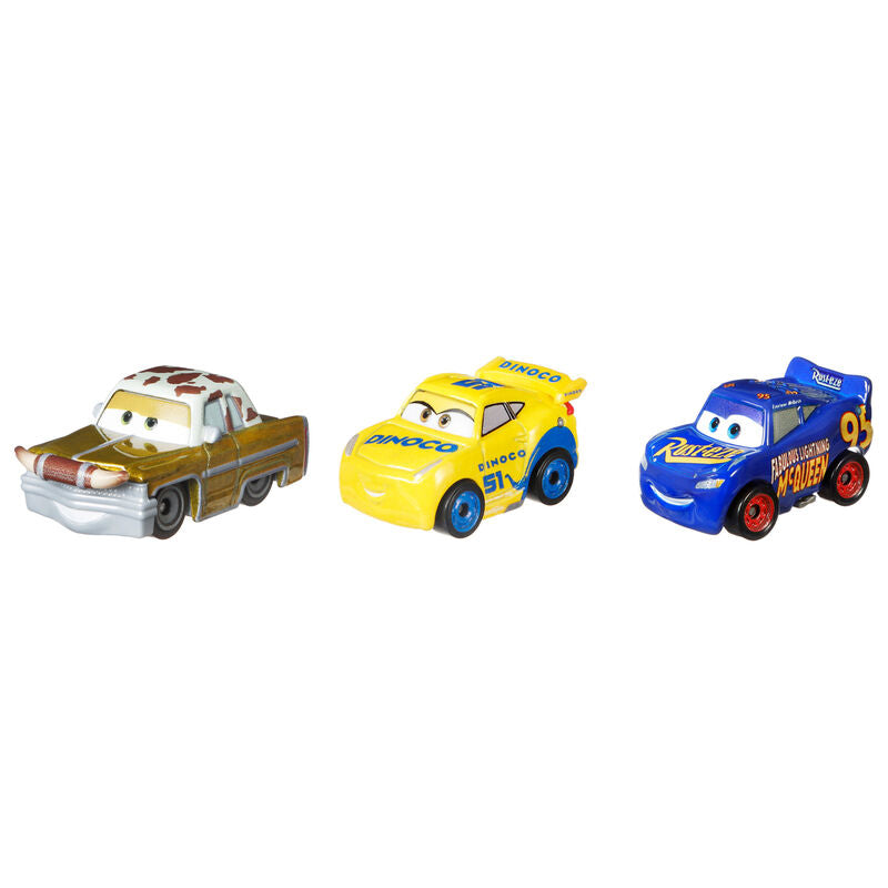 Image montrant les détails des roues tournantes des voitures miniatures Disney Pixar Cars