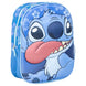 Sac à dos Disney Stitch 3D CERDÁ vu de face avec design coloré et personnage Stitch en relief