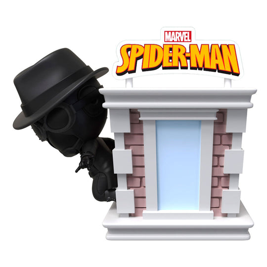 Figurine surprise Marvel Spiderman en position dynamique sur fond blanc