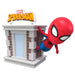 Vue arrière de la figurine Marvel Spiderman Tower Hero avec détails du costume
