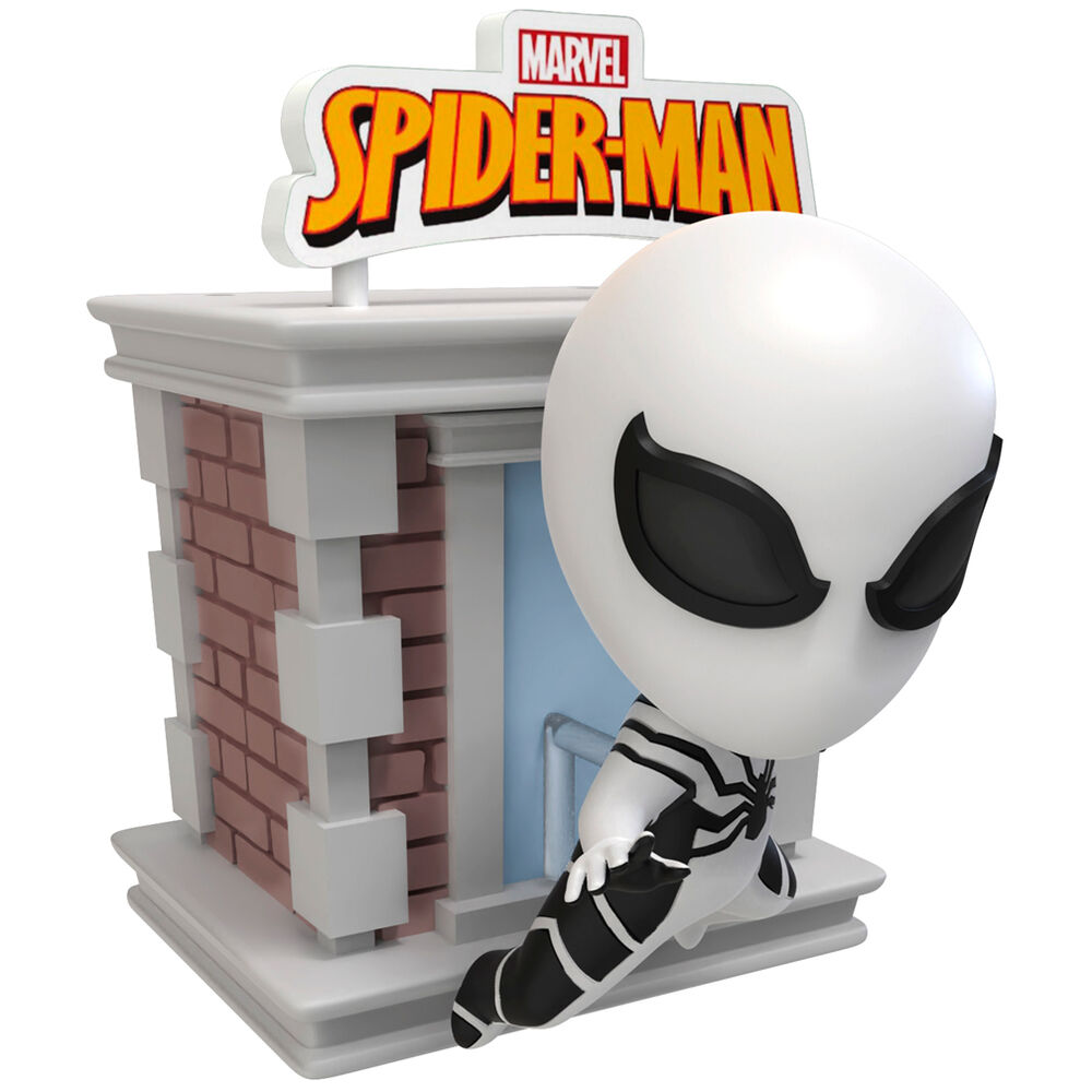 Détail des yeux et masque de la figurine Spiderman Tower Hero YUME TOYS