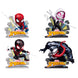 Détail du visage de la figurine Spider-Man de 8cm YUME TOYS