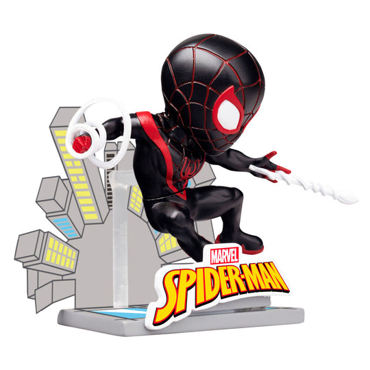 Vue panoramique de plusieurs angles de la figurine Spider-Man YUME TOYS