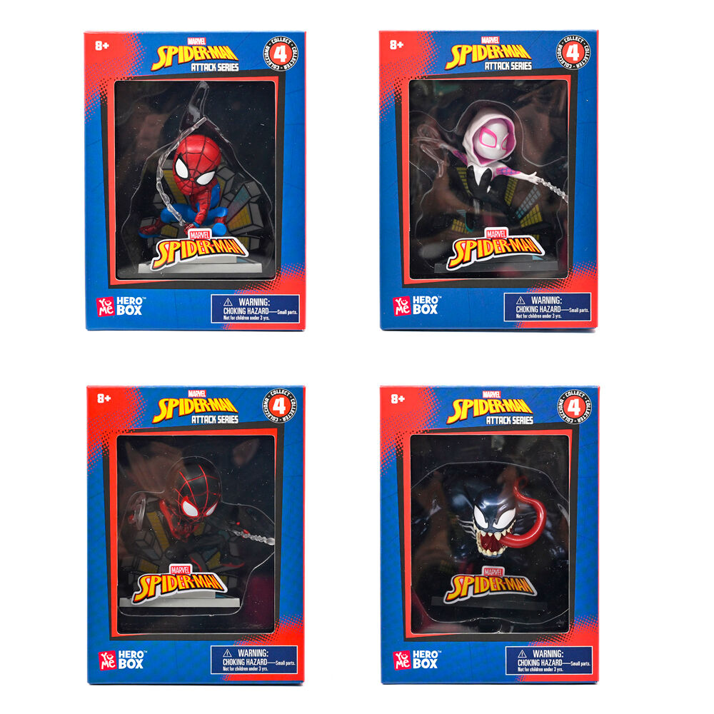 Figurine Marvel Spider-Man Hero Box vue de face sur fond blanc