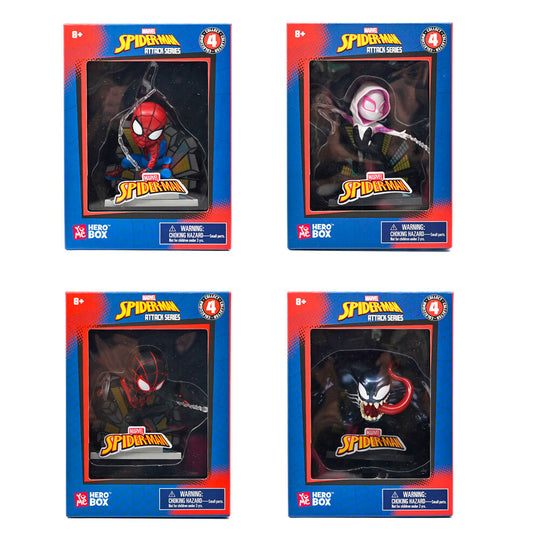 Figurine Marvel Spider-Man Hero Box vue de face sur fond blanc