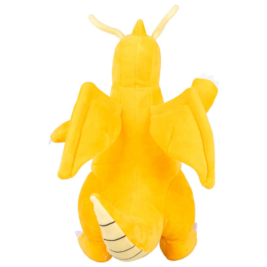 Peluche Dragonite Pokémon 30 cm montrant les ailes et la texture douce du tissu