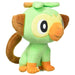 Peluche Grookey 20 cm vue de face avec détails précis du visage et des couleurs vives