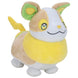 Vue arrière de la peluche Pokémon Yamper soulignant sa queue caractéristique et sa finition soignée
