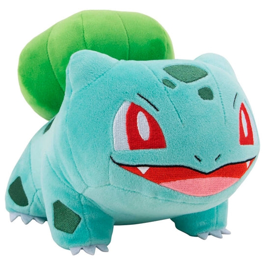 Peluche Bulbizarre Pokémon 20cm vue de face avec détails précis et couleurs vives