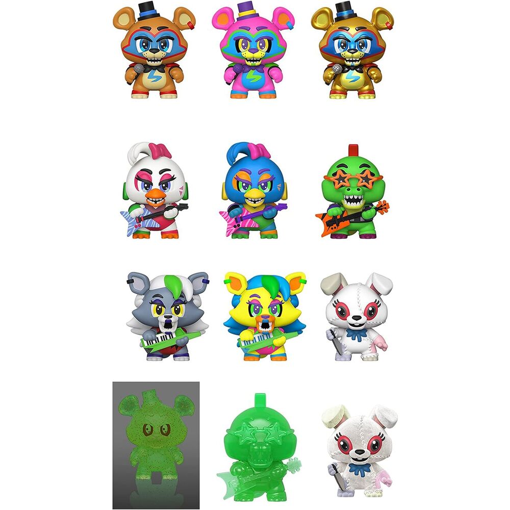 Packaging original des figurines Mystery Minis Friday Night at Freddy's Security Breach par FUNKO