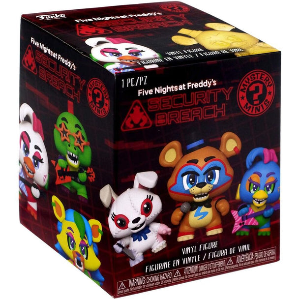 Collection de plusieurs figurines Mystery Minis FUNKO de personnages de Friday Night at Freddy's Security Breach