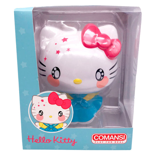 Figurine Hello Kitty de 16cm vue de face avec détails colorés et expression souriante