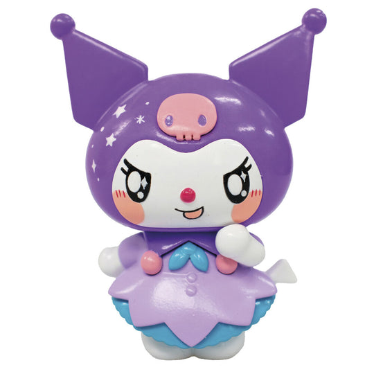 Ensemble de figurines Hello Kitty et Kuromi COMANSI 6 cm présentées sur fond blanc