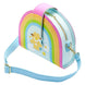 Intérieur spacieux du sac Loungefly Care Bears Rainbow Swing avec doublure colorée