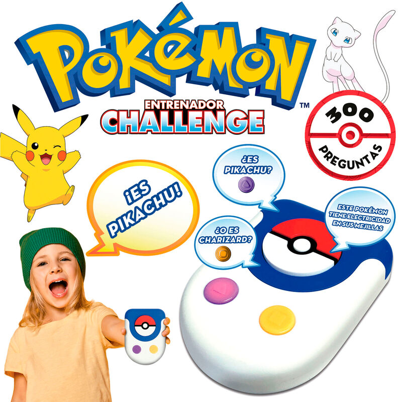 Boîte du jeu Pokemon Trainer Challenge Educa Borras avec illustrations colorées de Pokémon