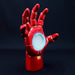 Statue Iron Man posée sur un socle noir, mettant en valeur sa posture dynamique