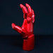 Vue latérale de la statue Iron Man Heroic Hands montrant les détails des articulations