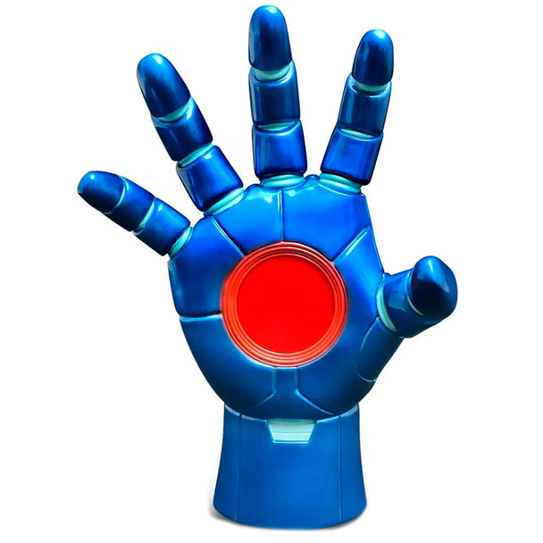 Statue Iron Man Marvel Heroic Hands de 25 cm par DIAMOND SELECT, détaillée et colorée, vue de face sur fond blanc.