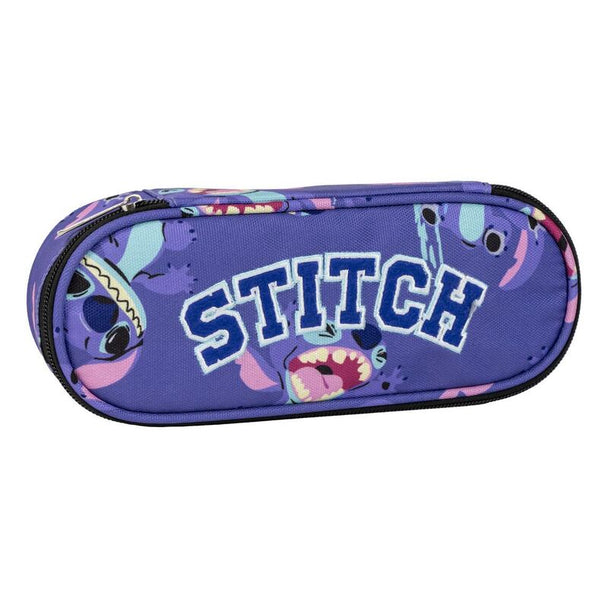 Trousse à crayons Disney Stitch CERDÁ vue de face avec design coloré et personnage Stitch